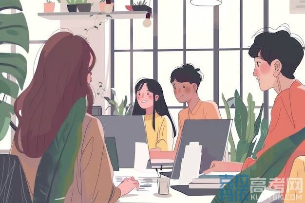 学生课间交流讨论